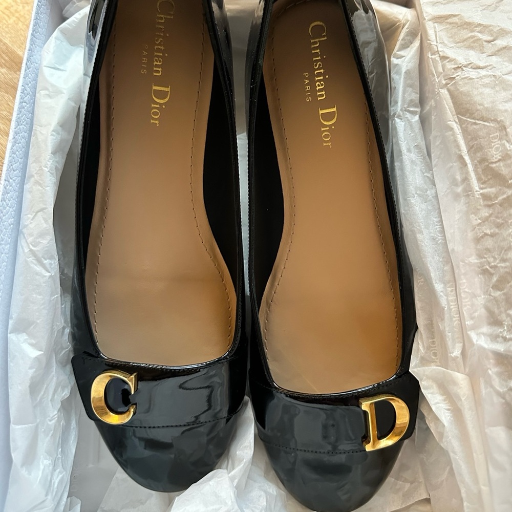 Patent Calfskin C'est Dior Ballet Flats